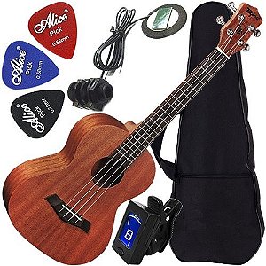 Kit Ukulele Tenor Tagima 27k Elétrico Mogno O F E R T A