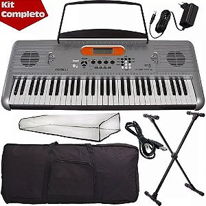 Kit Teclado Arranjador Multi Funções C/ Acessórios M5 Medeli