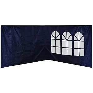 Kit 2 Parede Tenda Gazebo 3x3m Fechamento Lateral Azul