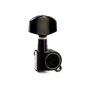 Tarraxa Para Guitarra Blindada Preta 3x3 Spirit J01-BK-R3L3