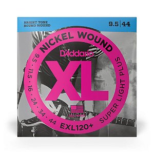 Encordoamento Guitarra 9.5-44 D Addario XL Nickel EXL120+