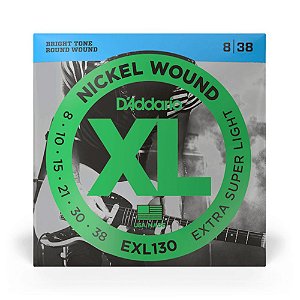 Encordoamento Guitarra 08-38 D Addario XL Nickel EXL130