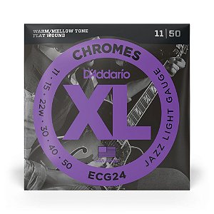 Encordoamento Guitarra 11-50 D Addario XL Chromes ECG24