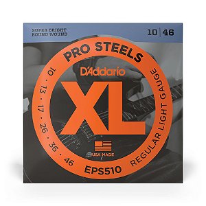 Encordoamento Guitarra 10-46 D Addario XL Pro Steels EPS510