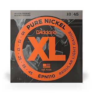 Encordoamento Guitarra 10-45 D Addario XL Pure Nickel EPN110
