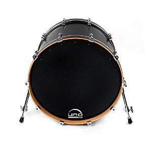 Pele Resposta para Bumbo EQ3 Preta 20'' Uno by Evans UBD20RB