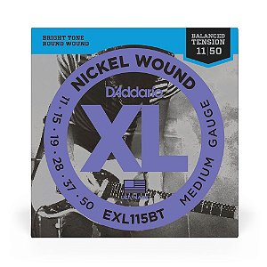 Encordoamento Guitarra 11-50 D Addario XL Nickel EXL115BT