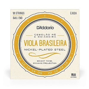 Encordoamento Viola Brasileira D Addario Nickel-Plated EJ82A