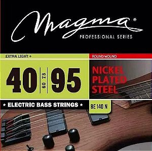 Encordoamento Profissional 4 Cordas Baixo Magma 0.40 Be140n