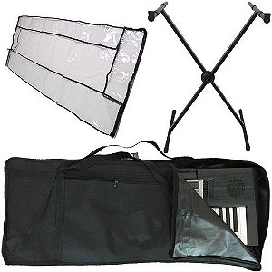 Kit Acessórios Piano 7/8 C/ Suporte, Cobertura, Capa Simples