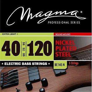 Encordoamento Baixo Profissional 0.40 5 Cordas Be145n Magma