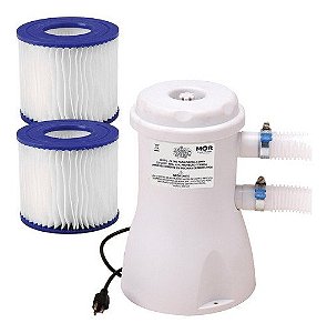 Filtro Para Piscinas Bomba Completo Com Refil Extra Mor