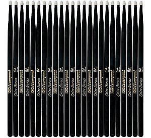 Baqueta 5a Preto Ponta Nylon (12 Pares) Lc Dz5an Liverpool