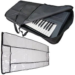 Kit Capa Para Teclado 5/8 Simples + Cobertura Yamaha Casio