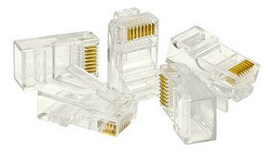 Conectores Rj45 Pacote C/500pçs 8 Vias Macho Envio24h