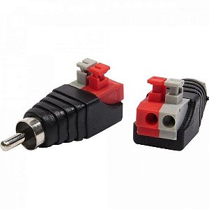 Plug RCA Com Borne Engate Rápido PGRC0029 Storm - PCT / 10