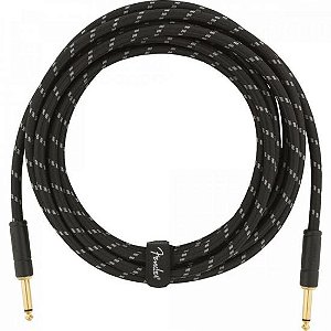Cabo para Instrumentos P10 x P10 4,5m DELUXE SERIES Preto Tweed FENDER