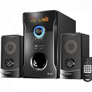 Caixa de Som Speakers Bluetooth com Subwoofer VM-X2151 Preta EXBOM