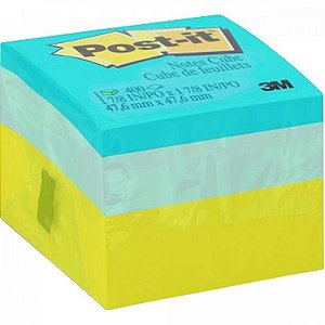 Bloco de Notas Adesivas Post-it Cubo 47,6 x 47,6 MM Verde 3M