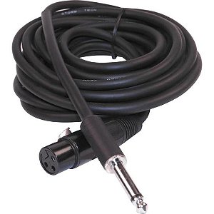 Cabo P10 Mono x XLR 3m Serie Titan Niquel CBMC0011 Storm