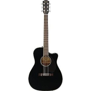 Violão Eletroacústico Fender Concert CC-60SCE Aço Black