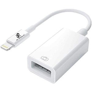 Cabo Adaptador OTG USB Light 8P Branco