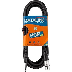 Cabo P10 x XLR Fêmea 5m Pop Line Datalink