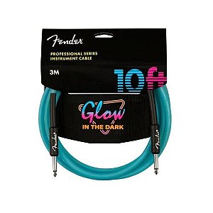 Cabo Fender para Instrumentos 3M P10 Professional Series Glow In The Dark Blue