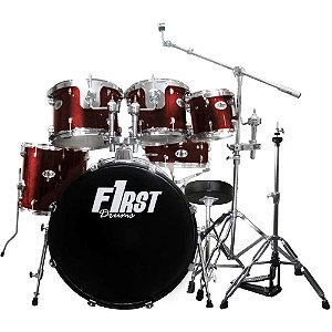 Bateria Acústica 3t Vinho Ny-f1rst Drums