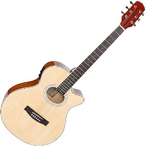 Violão Giannini Eletroacústico Natural Glossy GSF1D NG Vtr116