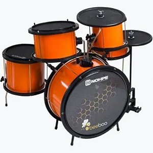 Bateria Infantil Beeboo Luen Nohpe Com Pele Muda Laranja Vtr289