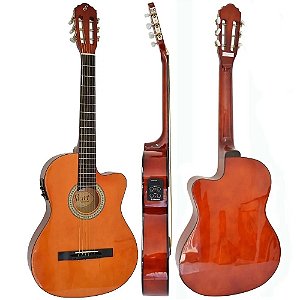 Violão Eletroacústico Nylon Giannini Start NF-14 CEQ Natural Vtr358