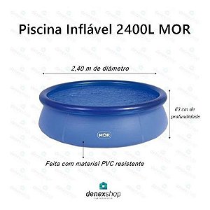 Piscina Redonda Inflável 2400 Litros - Mor