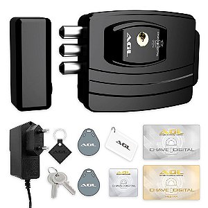 Fechadura Eletrônica AGL Ultra Card com Tag e Chave Digital