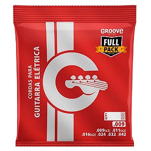 Encordoamento Solez Groove Gfp1 Para Guitarra 009 Full Pack