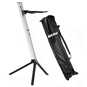 Estante Suporte Teclado Stay Slim 1100/01 Prata Com Capa
