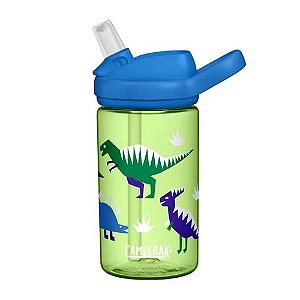 Garrafa CamelBak Eddy Kids Dinossauro 400ML Verde
