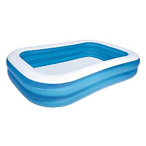 Piscina inflável retangular Bestway com capacidade para 778 litros + Inflador Bomba