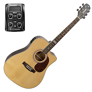 Violão Eletroacústico Giannini Performance GF-1D-CEQ Natural N com Tampo Spruce Sólido e Equalizador Integrado