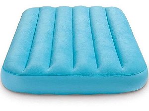 Colchão Infantil Inflável Intex  Azul Solteiro Bolsa 66803