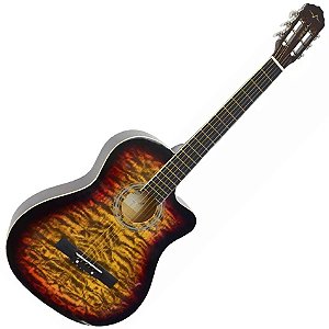 Violão Acústico Cordas Aço Vogga VCA216NC YS Vtr323