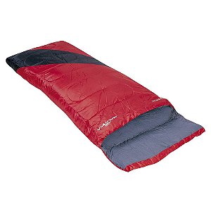 Saco de Dormir Envelope NTK Liberty 4°C à 10°C Vermelho e Preto