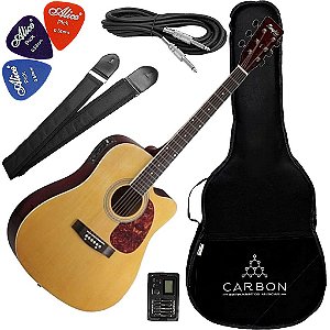 Violão Tagima Eletrico Memphis Aço Md-18 Folk Natural Vx01