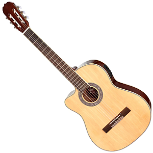 Violão Eletroacústico Canhoto Flat Nylon Hofma Hmc 225f Lh
