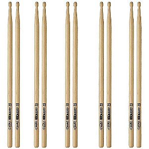 5 Pares de Baquetas C.Ibanez 7ADRH Dragon Hickory Madeira 7A