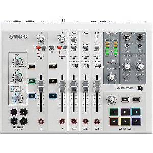 Mesa De Som Interface Yamaha AG08 Streaming Branca