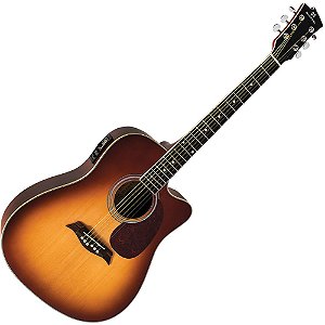 Violão Eletroacústico Michael Folk Cordas Aço Vm921 Dtc Mahogany Sunburst Satin