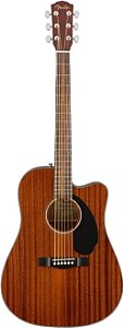 Violão Eletroacústico Fender CD-60SCE Dreadnought Fishman - All Mahogany