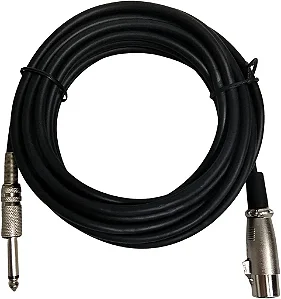 Cabo para Microfone Profissional P10 Mono XLR 10 Metros