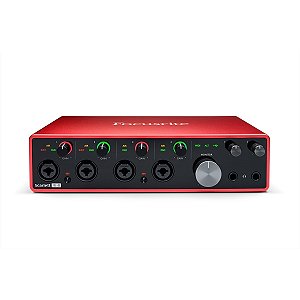 Interface de Áudio USB Focusrite Scarlett 18i8 3ª Geração